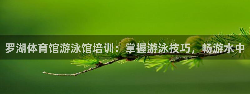 极悦官方网站app下载安装：罗湖体育馆游泳馆培训：掌